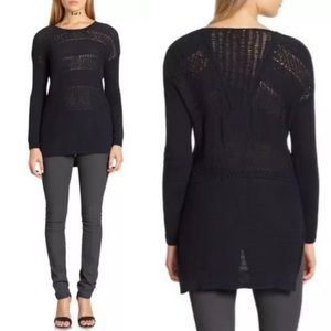 Helmut Lang women’s navy blue Muted Web Pullover Sweater size P